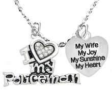 Policeman's, I Love My Policeman, My Wife, My Joy, My Sunshine, Adjustable, Hypoallergenic, Safe-Nickel, Lead, Free