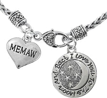 Memaw/I Love You to The Moon and Back Necklace Hypoallergenic, Safe-Nickel, Lead & Cadmium Free