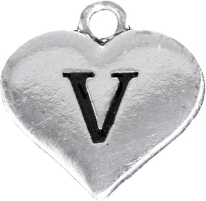 Army Wife Initial Bracelet (V)
