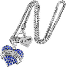 Coast Guard Grandma Heart Necklace, Hypoallergenic, Will NOT Irritate Anyone with Sensitive Skin. Safe- Nickel, Lead and Cadmium Free