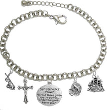 Saint Benedict Crucifix-Mary with Christ Child, Prayer, Calvary, Protect Me from Harm, from Evil, from The Devil. Nickle, Lead Cadmium Free