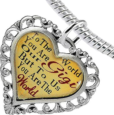 Gigi Heart Charm Bracelet Hypoallergenic, Safe, Nickel, Lead & Cadmium Free!