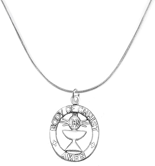 Communion My First Holy Communion Necklace, Safe-Nickel, Lead & Cadmium Free!