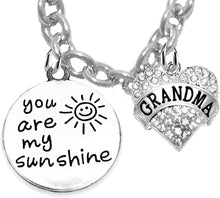 You Are My Sunshine, Grandma, Hypoallergenic Adjustable Necklace, Safe-Nickel, Lead And Cadmium Free