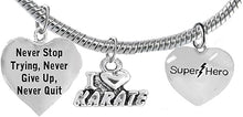 Martial Arts, Kickboxing Jewelry, Karate Jewelry, Super Hero, Never Give Up, Never Quit," Martial Arts Jewelry" Hypoallergenic, Safe-Nickel, Lead Free