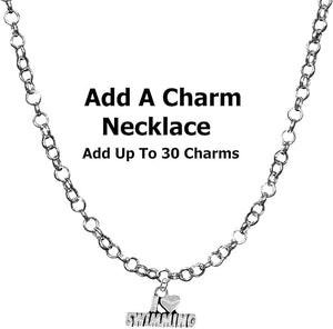 I Love Swimming, Necklace, Adjustable Hypoallergenic, Safe-Nickel, Lead & Cadmium Free!
