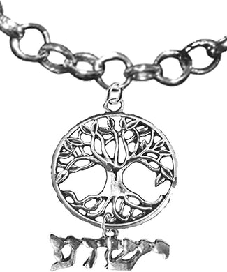 Messianic Yeshua And TREE OF LIFE Charm Necklace,Adjustable, Hypoallergenic, Safe-No Nickel, No Lead, And No Poisonous Cadmium