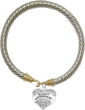 Airline Flight Attendant, Hypoallergenic Genuine Cable Gold/Silvertone Charm Bracelet, Nickel, Lead, and Cadmium Free