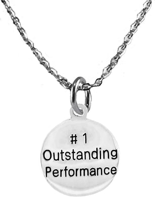 #1 Outstanding Performance, Award, Adjustable 18-21 Inch Cable Chain Necklace, Nickel, Lead, And Cadmium Free-Hypoallergenic