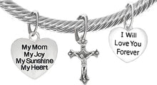 My Mom, My Joy, My Sunshine, My Heart, and I Will Love You Forever, and A Crucifix, Adjustable Bracelet Nickle, Lead, Cadmium Free