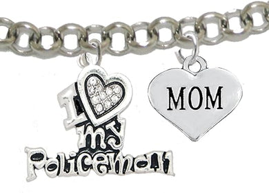 Policeman's, I Love My Policeman, Mom, Hypoallergenic, Safe-Nickel, Lead, Free