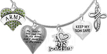 Army, My Soldier, God Has You In His Arms And I Have You In My Heart, Genuine Crystal Cross, Adjustable Necklace, Hypoallergenic Safe, No Nickel, Lead, Or Poisonous Cadmium