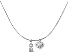 Phi Mu Little Sister, Hypoallergenic Safe Adjustable Fits Anyone Licensed Sorority Jewelry Manufacturer