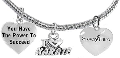 Martial Arts, Kickboxing Jewelry, Karate Jewelry, Super Hero, You Have The Power To Succeed,