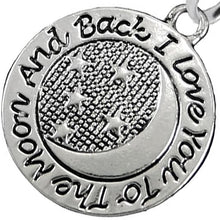 I Love You To The Moon And Back Fishhook Earring Hypoallergenic-Safe, Nickel, Lead & Cadmium Free