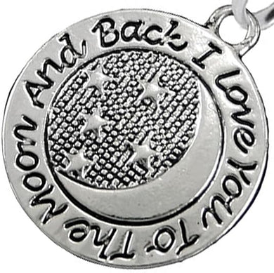 I Love You To The Moon And Back Fishhook Earring Hypoallergenic-Safe, Nickel, Lead & Cadmium Free