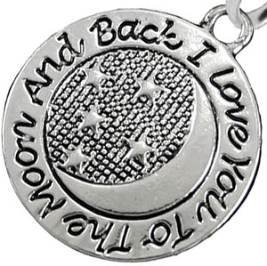 I Love You To The Moon And Back Fishhook Earring Hypoallergenic-Safe, Nickel, Lead & Cadmium Free