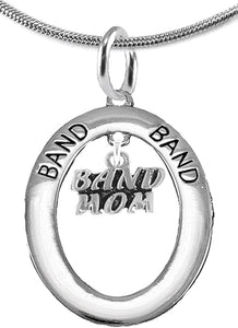 Band Mom, Hypoallergenic Adjustable Necklace, Safe-Nickel, Lead and Cadmium Free