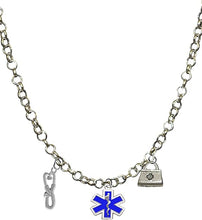 EMT, Paramedic, Adjustable Charm Necklace, Hypoallergenic, Safe-Nickel, Lead, Free