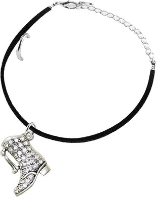 Drill Boot Crystal Bracelet, Safe-Nickel, Lead & Cadmium Free!