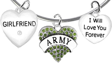 Army Girlfriend, I Will Love You Forever, Hypoallergenic, Safe-Nickel Free, No Poisonous Lead Or Cadmium