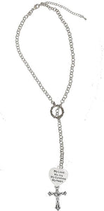 My Love, My Joy, My Sunshine, My Heart, and A Crucifix, Through A Circle, Father, Son, Holy Ghost, Adjustable Necklace, Nickel Lead, Cadmium Free