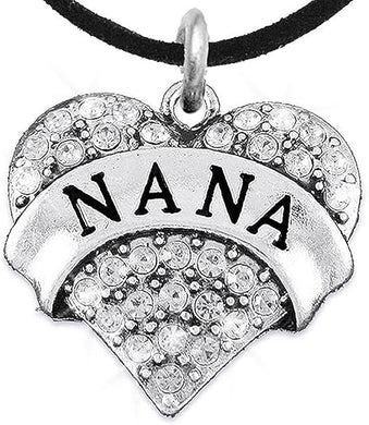 Nana Charm Necklace Adjustable, Hypoallergenic, Safe-Nickel, Lead & Cadmium Free!