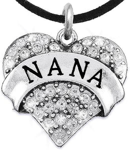Nana Charm Necklace Adjustable, Hypoallergenic, Safe-Nickel, Lead & Cadmium Free!