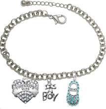 Firefighter's, Wife's, It's A Boy, Bracelet, Hypoallergenic, Safe-Nickel, Lead, Cadmium Free