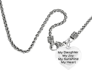 Message Jewelry, Message Jewelry, My Daughter, My Joy, My Sunshine, My Heart, Necklace, Hypoallergenic, Safe-Nickel, Lead, Free