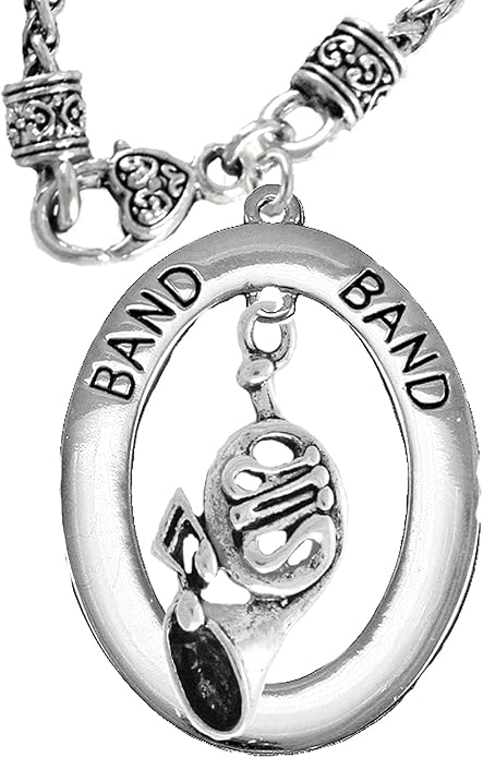 Orchestra-Band French Horn Player, Hypoallergenic Necklace, Safe-Nickel, Lead and Cadmium Free