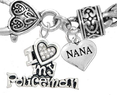 Policeman's, I Love My Policeman, Nana, Hypoallergenic, Safe-Nickel, Lead, Free