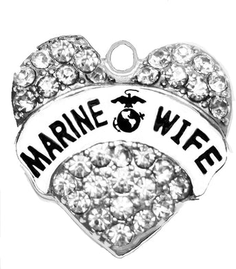 Marine Wife Charm, Nickel, Lead, Cadmium Free, Charm with Jump Ring Attached