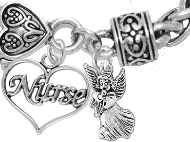 Nurse, RN, LPN, You Are An Angel, Bracelet, Hypoallergenic, Safe-Nickel, Lead, Free