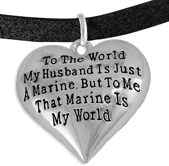 Marine Wife, My Husband is My World, Bracelet, Hypoallergenic, Safe- Nickel, Lead and Cadmium Free