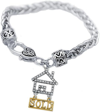 Real Estate Sold Crystal Bracelet, Safe-Nickel, Lead & Cadmium Free!