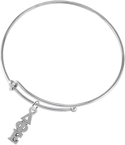 Delta Phi Epsilon," Greek Letters", Charm Earrings - Licensed Sorority Jewelry Manufacturer, Hypoallergenic Safe No Nickel, Lead, Or Poisonous Cadmium