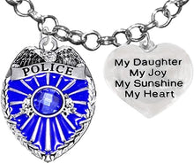 Policeman's, My Daughter, My Joy, My Sunshine, My Heart, Necklace, Hypoallergenic, Safe-Nickel Free, No Poisonous Lead Or Cadmium.