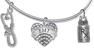 EMT, Add-A-Charm Bracelet, Hypoallergenic, Safe-Nickel, Lead, Free