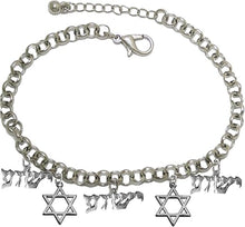 Messianic Star Of David And Yeshua Charm Bracelet,Adjustable, Hypoallergenic, Safe-Nickel, Lead, Cadmium Free