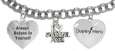 Martial Arts, Kickboxing Jewelry, Karate Jewelry, Super Hero, Always Believe In Yourself, 
