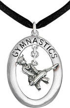 Gymnast On Pommel Horse Necklace, Adjustable, Hypoallergenic, Nickel, Lead & Cadmium Free