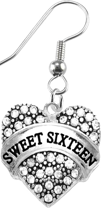 The Perfect Gift Sweet Sixteen Hypoallergenic Earring, Safe-Nickel, Lead & Cadmium Free!