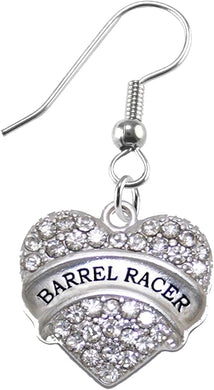 Barrel Racer Crystal Earring, Safe-Nickel, Lead & Cadmium Free!