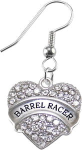 Barrel Racer Crystal Earring, Safe-Nickel, Lead & Cadmium Free!