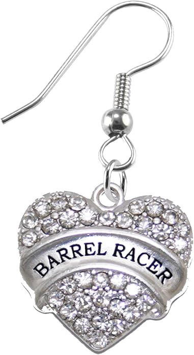 Barrel Racer Crystal Earring, Safe-Nickel, Lead & Cadmium Free!