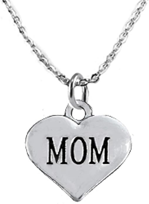 Mom, She is Special, Show Her How Much You Love Her, Sterling Silver, Solid .925 Sterling, Not Plated Or Coated, 18 Inch Necklace, Charm, Nickel, Lead Free, Fast