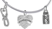 Caregiver, Nurse Add-A-Charm Bracelet, Hypoallergenic, Safe-Nickel, Lead, Free