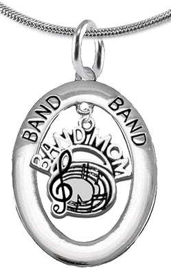 Band Mom, Hypoallergenic Adjustable Necklace, Safe-Nickel, Lead and Cadmium Free