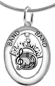 Band Mom, Hypoallergenic Adjustable Necklace, Safe-Nickel, Lead and Cadmium Free